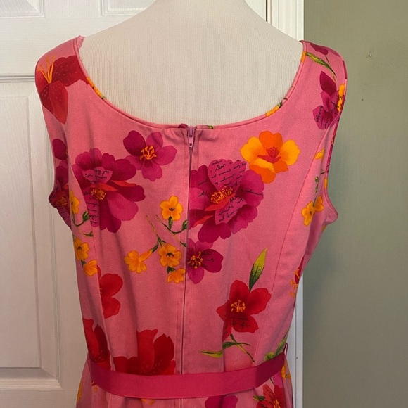 Sag Harbor Pink Midi Sundress Sleeveless - Picture 7 of 9